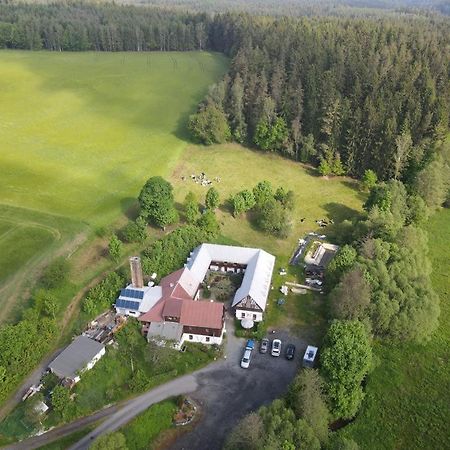Pension Untere Rauner Muehle Bad Brambach Buitenkant foto