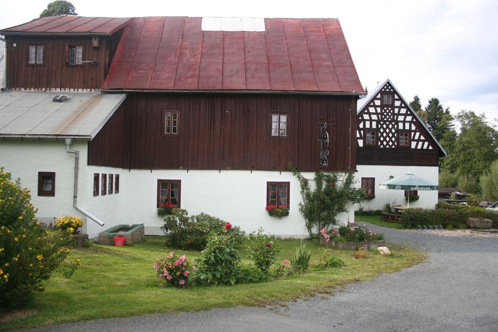 Pension Untere Rauner Muehle Bad Brambach Buitenkant foto