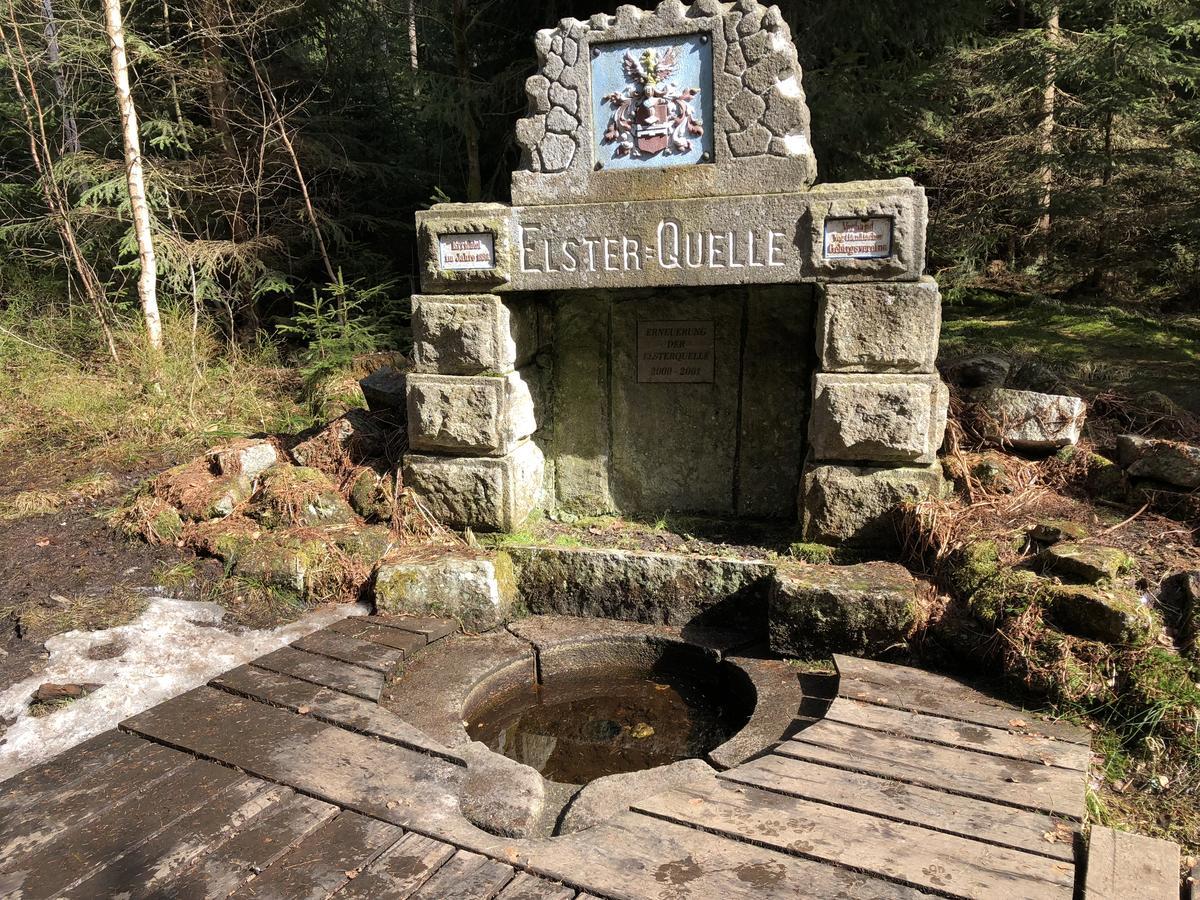 Pension Untere Rauner Muehle Bad Brambach Buitenkant foto
