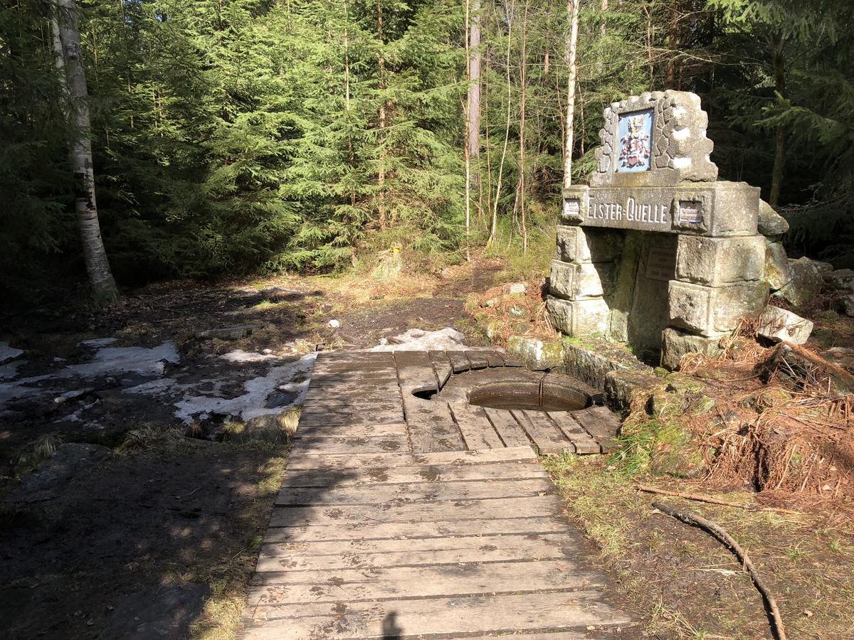 Pension Untere Rauner Muehle Bad Brambach Buitenkant foto