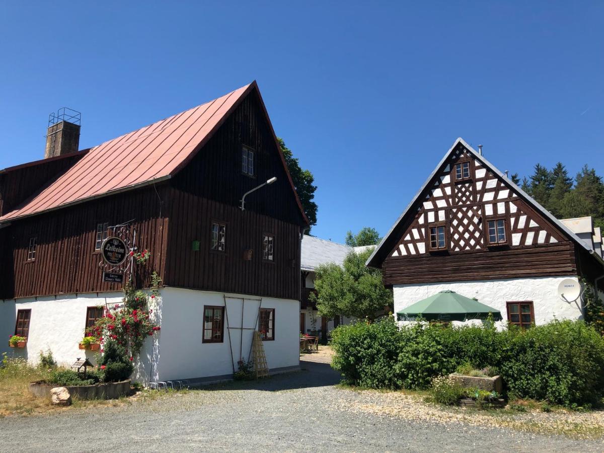 Pension Untere Rauner Muehle Bad Brambach Buitenkant foto