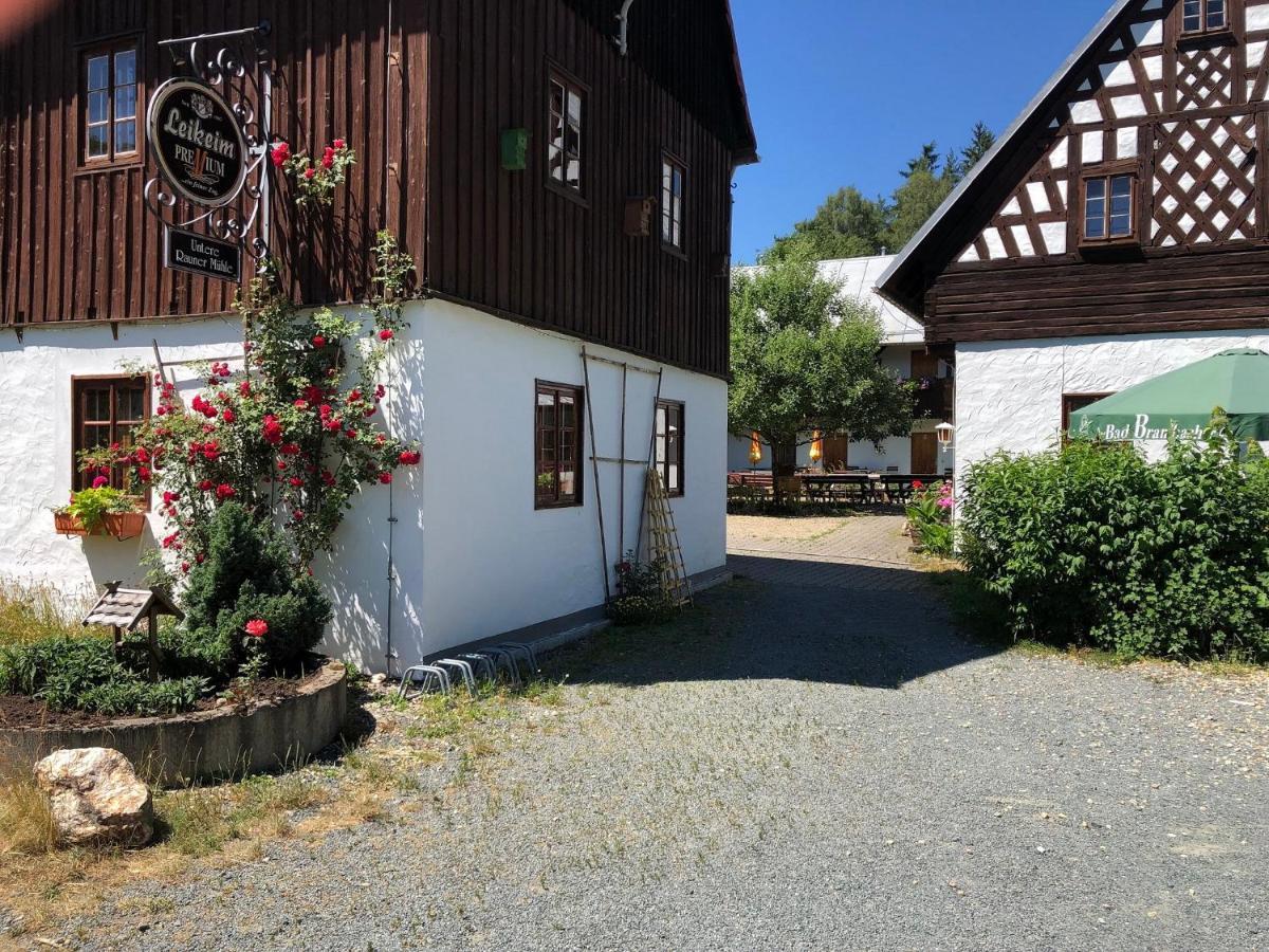 Pension Untere Rauner Muehle Bad Brambach Buitenkant foto
